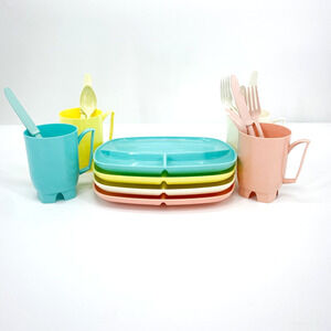 Casual Ware by Jerywil Picnic Plates Cups Dish Utensils Melamine MCM